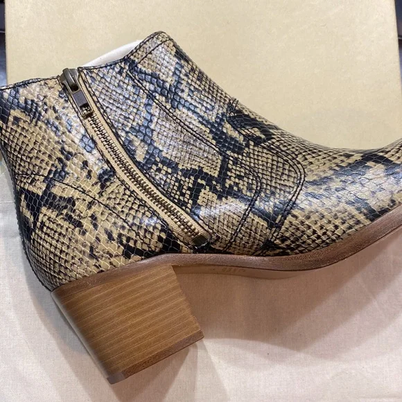 New A.P.C .Style F5-1008 ankle boots SNAKE MUTICO tan size 9 ⭐️⭐️⭐️⭐️⭐️ - Picture 9 of 17